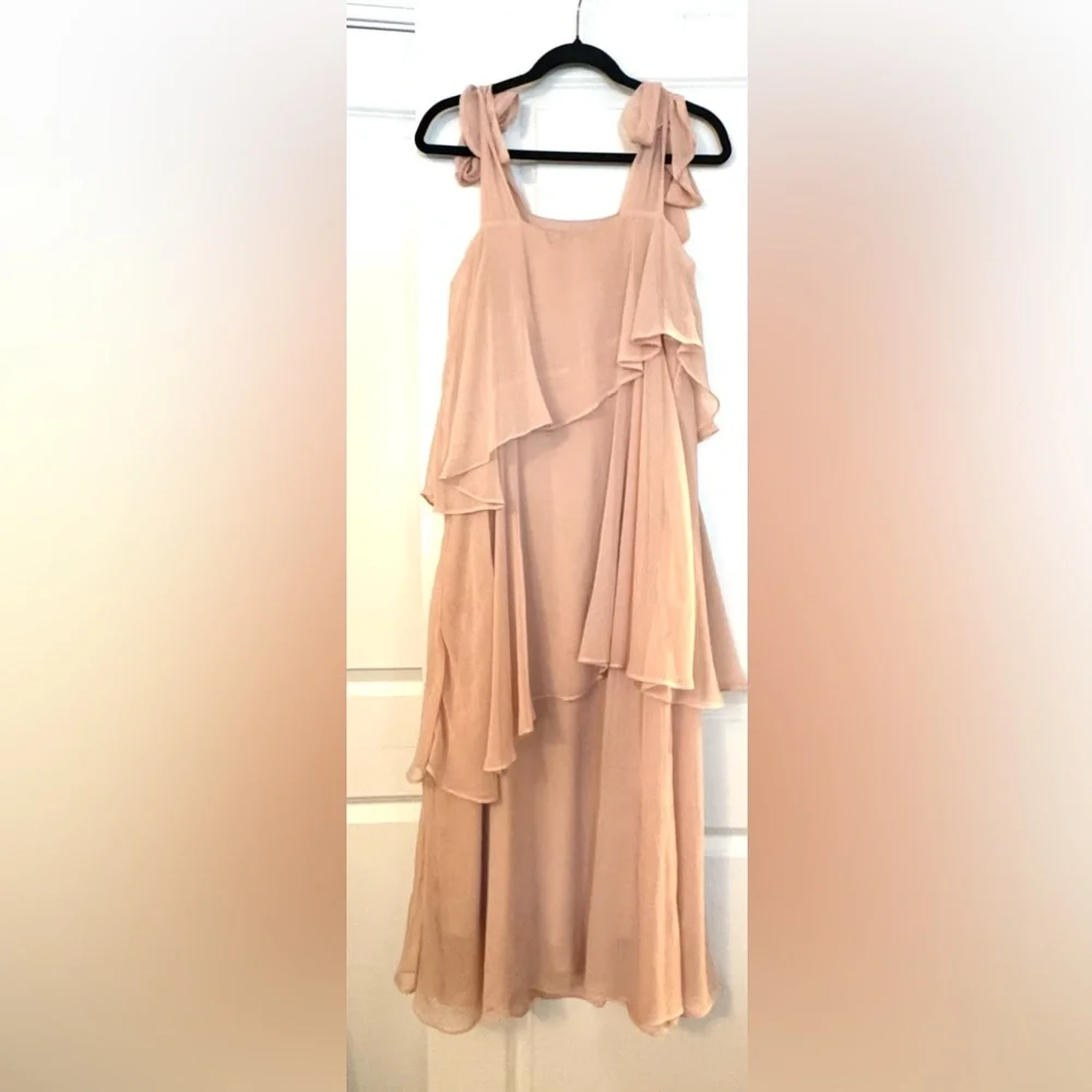 H&M Blush Tiered Maxi Dress - Picture 6 of 9